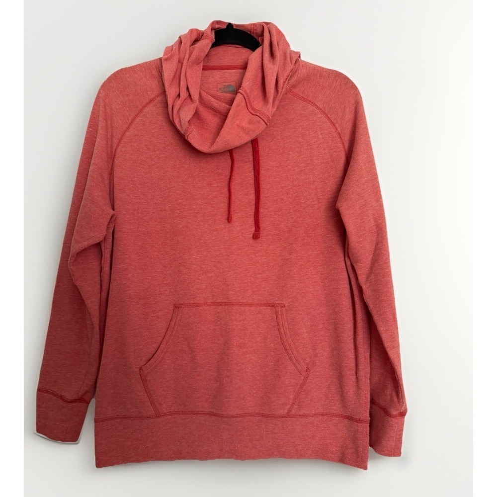 The North Face S/P Small Coral Cowl Neck Pullover Hoodie Sweatshirt Pockets